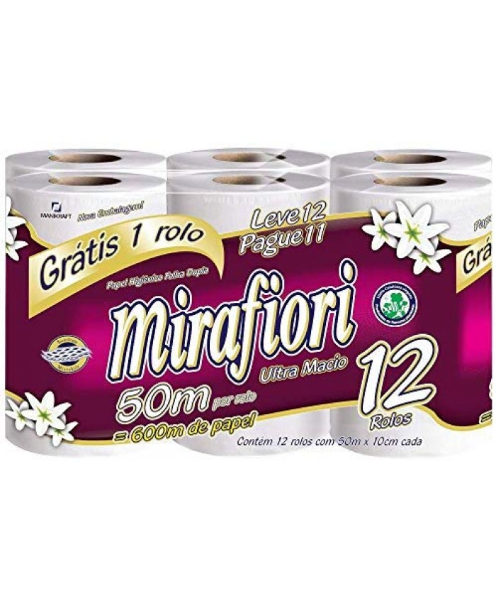 PAPEL HIGIENICO MIRAFIORI 50MTS C/12